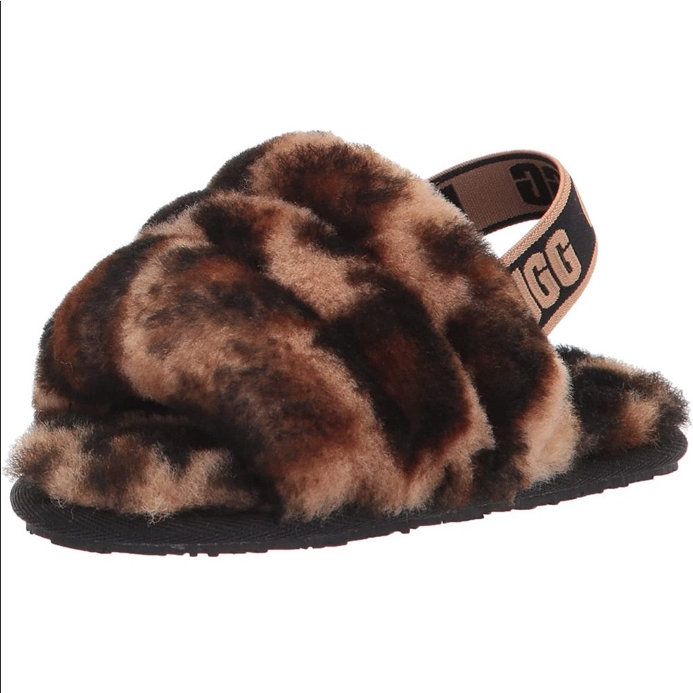 UGG Unisex Toddler T Fluff Yeah Slide Panther Print